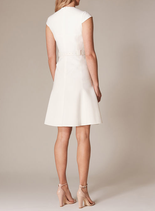 karen millen pleated hem tailored dress